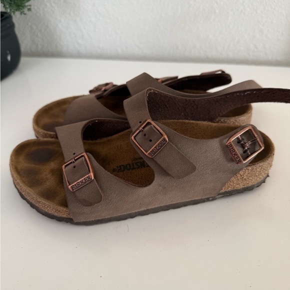 Birkenstock Kids Tan Double-Buckle Sandals - Picture 2 of 5